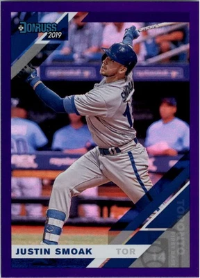 2019 Donruss Holo Purple #97 Justin Smoak - NM-MT - Image 1 of 2