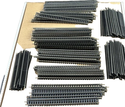 NIB ATLAS HO CODE 100 NICKEL-SILVER SNAP TRACK 9IN STRAIGHT 100 PC 150-FREE SHIP - Image 1 of 4