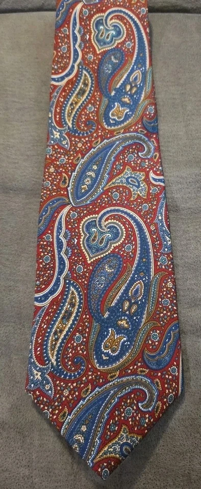 Corbata para hombre marca Andre Valentino, cachemira roja, hecha en EE. UU. Foto 1 de 1