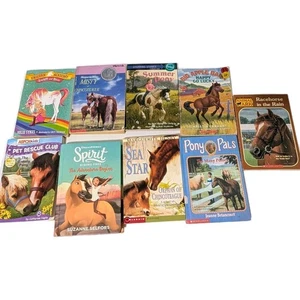 Bundle 9 books Marguerite Henry and Spirit & other Horse pony Unicorn - Foto 1 di 8