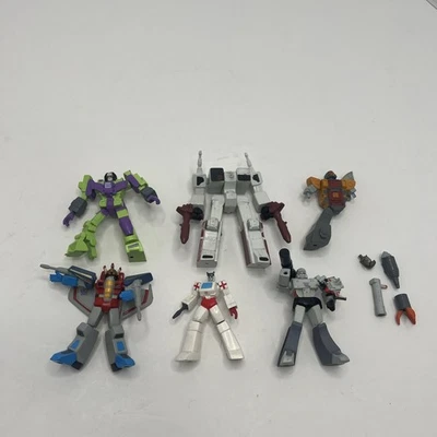 lot of 6 Transformers PVC Lot Heroes Cybertron incomplete missing parts - Image 1 of 4