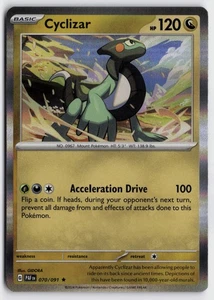 Pokemon Cyclizar 070/091 Holo Rare SV: Paldean Fates NM - Picture 1 of 2