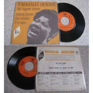 MAHALIA JACKSON - The Upper Room Rare French PS Soul R&B - Imagen 1 de 1