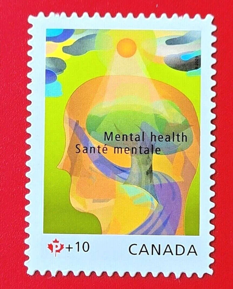 Sello de Canadá B15i "Salud Mental" Semi Postal Die Cut MNH 2009 Foto 1 de 1