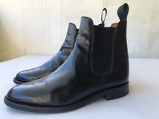 'Loake' black leather Chelsea ankle boots UK8/US9/EU42