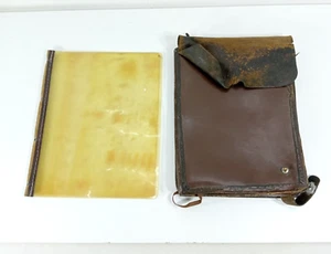 Army Military Officer Leather Map Bag Case Tablet Planshet Collectible USSR Old - Picture 1 of 19