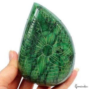 Impresionante piedra preciosa suelta tallada de lujo enorme verde esmeralda natural de 2400 quilates - Imagen 1 de 6