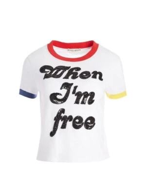 BRAND NEW ALICE + OLIVIA WHEN I'M FREE T-SHIRT XS! - Image 1 of 4