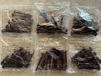 Sujetador de persiana de vinilo Spike Loks (6 paquetes de 12 + 1 gratis) 78 en total (3” Lg) Borgoña Foto 1 de 2