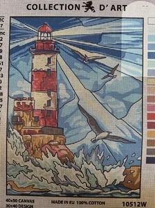 Printed Needlepoint Canvas Only Collection D Art 40x50 Flight House - Picture 1 of 5