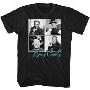 Bing Crosby 4 Different Square Photo's Men's T Shirt Jazz Music Movie Merch - Picture 1 of 5