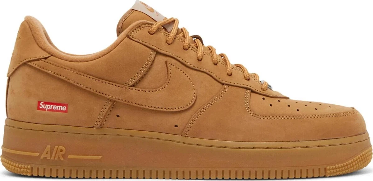 新品28cm NIKE × Supreme AIR FORCE1 LOW SP Nike Air Force 1 Low SP x Supreme Wheat 2021 - DN1555-200 for Sale