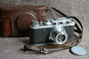 RARE FED NKVD USSR No.19498 Rangefinder camera INDUSTAR-10 M39 Leica Mount - Picture 1 of 17
