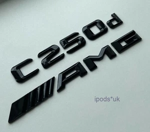 NEU MERCEDES BENZ C250d AMG HINTEN MANSCHETTEN HINTEN GLÄNZEND SCHWARZ - Bild 1 von 4