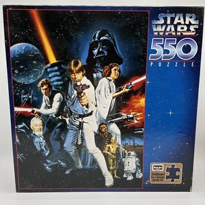 1996 Star Wars A New Hope RoseArt Puzzle - 550 Pieces Vintage - Picture 1 of 4