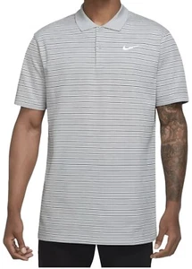 NEW MEN’S NIKE DRI-FIT VICTORY GOLF POLO DH0829-077, SMALL Lt. Smoke Grey/white - Picture 1 of 13
