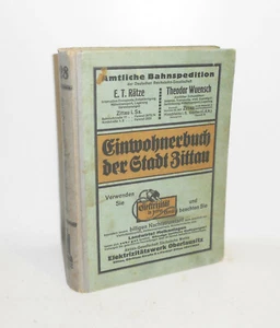 Einwohnerbuch der Stadt Zittau 1928 Adressbuch - Bild 1 von 9
