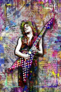 Póster Randy Rhoads, guitarrista Ozzy Randy Rhoads arte pop envío gratuito EE. UU. - Imagen 1 de 9