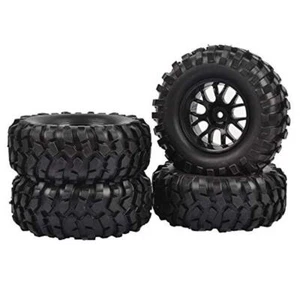 4pcs 12mm Hub Wheel Rubber Tires OD-96mm for RC 1/10 Off-Road Car Buggy Crawler - Picture 1 of 5