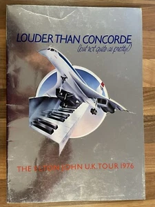 Elton John Louder Than Concorde Programme 1976 - Picture 1 of 2