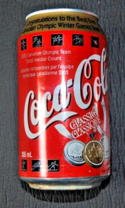 2002 Coca Cola Classic 355 ml can from Canadian Winter Olympics Bilingual Canada - Picture 1 of 4