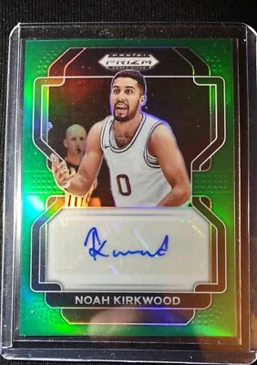 Noah Kirkwood 2022 Prizm Draft Picks Rookie Autograph - Green Prizm - Image 1 of 2