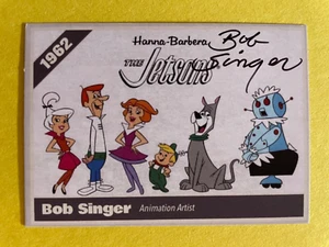 BOB SINGER Autogramm ANIMATION ARTIST Jetsons HANNA-BARBERA Custom Karte signed - Bild 1 von 2