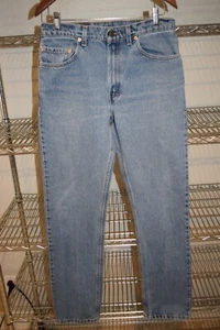 Levi's 505 vtg Usa Made Reg Fit Straight Leg Jeans Tag 33 x 34 Measure 31 x 32.7 - Picture 1 of 8