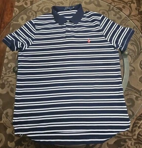 Polo Ralph Lauren Men's Striped Navy/White Soft Touch Short Sleeve Shirt XL - Picture 1 of 4
