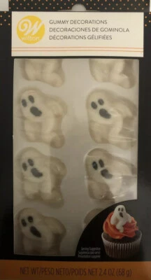 Decoraciones gomosas fantasmas 1 paquete que contiene 8 quilates de Wilton #7615 - ENVÍO N 24 HORAS Foto 1 de 4
