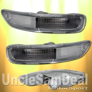 FOR 93-97 TOYOTA COROLLA FRONT BUMPER CLEAR CORNER SIGNAL LIGHTS DIRECT FIT - Picture 1 of 1