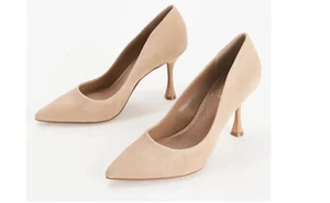 Vince Camuto Suede Pumps - Cadie Natural Color NEW size 5.5 Heels - Picture 1 of 1