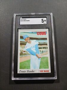 1970 Topps Ernie Banks Chicago Cubs #630 HOF⚾️⚾️💥 SGC 5 EX