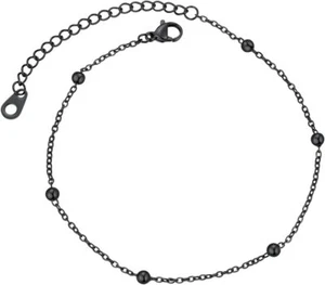 Stainless Steel Ankle Chain Bracelet Cuban Links Beach Foot Jewelry 8.5''-10.5'' - Picture 1 of 7