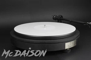 McDAISON TAPPETINO SLIPMAT perspex bianco panno giradischi piatto antistatico - Foto 1 di 2