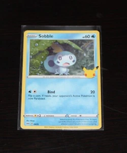 POKEMON 25. JAHRSTAG MCDONALD'S SOBBLE HOLOGRAPHISCHE KARTE - Bild 1 von 1