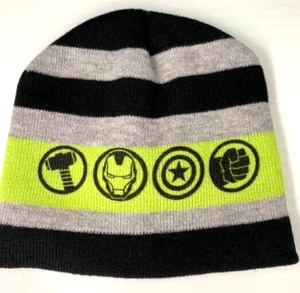 Marvel Beanie Boy Youth Avengers Assemble Iron Man Hulk Thor Captain America No - Picture 1 of 9