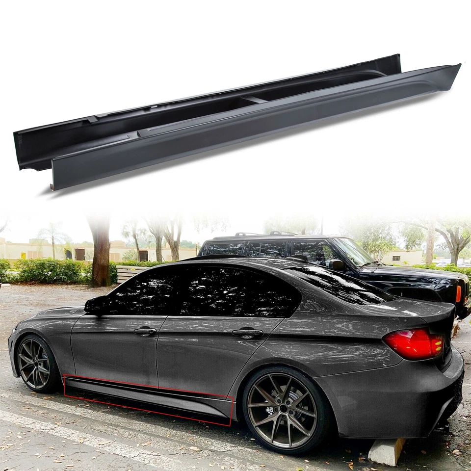 For 12-18 F80 M3 STYLE SIDE SKIRTS ROCKER PANEL FOR BMW F30 F31 3 SERIES SEDAN Foto 1 de 4