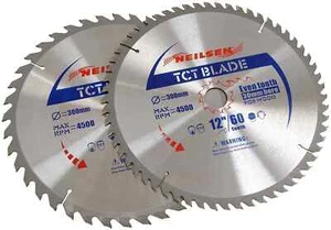 Tct Blade / 300 mm Saw Cutting Discs / 40 & 60 Teeth 30mm Bore Pack Of 2 - 12" - Picture 1 of 3