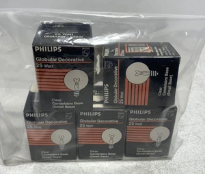 Philips P03822 Decorative Globe Bulb 25 Watt (lot of 5) - Picture 1 of 4