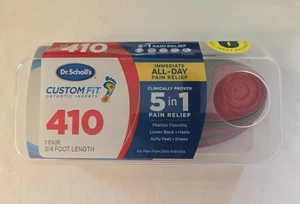Dr. Scholl’s CF 410 Custom Fit Foot Orthotics 3/4 Length Inserts NEW - Picture 1 of 3