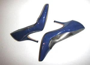 Rampage Nicki Größe 9 blaue Folienlack-Pumps 3,5"-Absatz - Bild 1 von 12