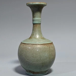 10.2" China Old Antiquated Porcelain Song Dynasty Ru Kiln Marked Vase - Picture 1 of 9
