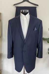 Joseph Abboud Two Piece Wool Blue Suit Jacket Size 54S Dress Pants 48Wx29 - Picture 1 of 12