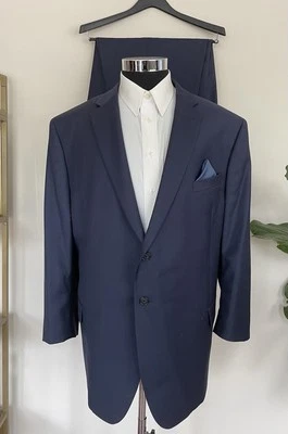 Joseph Abboud Dos Piezas Lana Azul Traje Chaqueta Talla 54S Pantalones de Vestido 48Wx29 Foto 1 de 4