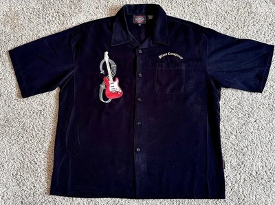 Dragonfly Roadhouse Stratocaster Button Down Short Sleeve Mens Shirt XXL EUC - Image 1 of 4