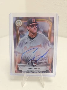 2025 Topps Tribute Baseball Coby Mayo League Inaugurations Auto Bookend 75/75 RC - Picture 1 of 5