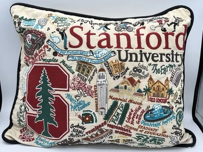 Catstudio STANFORD Embroidered 2016 Accent Pillow 18” x 15” - Image 1 of 4