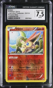 Pokemon 2013 CGC 7.5 NEAR MINT+ Victini Additional Ink ERROR Legendary Treasures - Picture 1 of 2