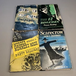 Lot Of 4 1940s 50s Midnite Mysteries Novels Hardcover Books - Picture 1 of 23